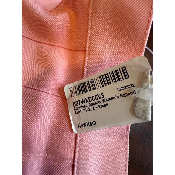 American Apparel Pink Pleated Mini Skirt Women’s XS Tennis Style New With Tags - Picture 7 of 10